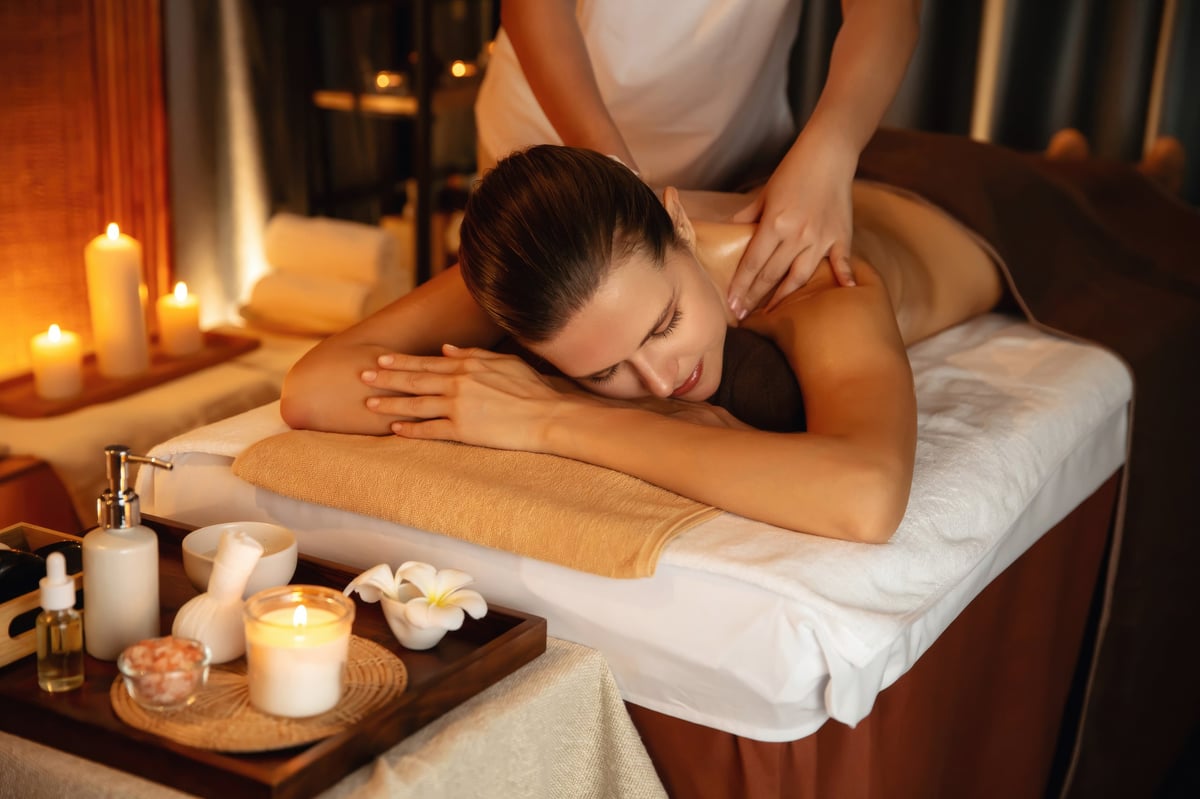 Traditional Kerala Ayurvedic spa treatment with natural herbs and oils