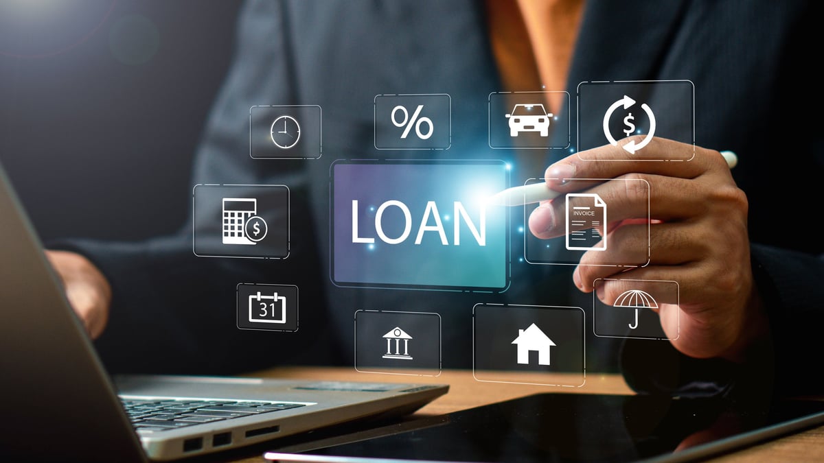 Personal Loan Assessment and Loans concept with laptop