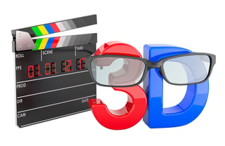 Friends Film Factory film production brand logo with clapperboard